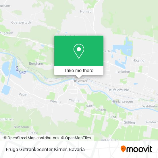 Fruga Getränkecenter Kirner map