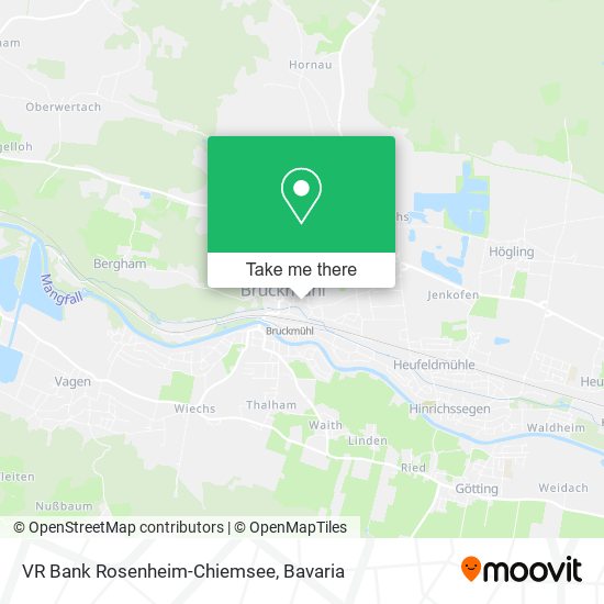 VR Bank Rosenheim-Chiemsee map