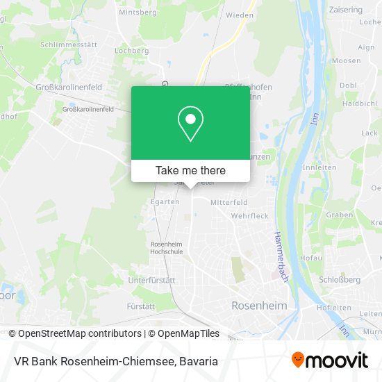 VR Bank Rosenheim-Chiemsee map