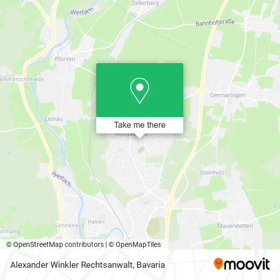 Карта Alexander Winkler Rechtsanwalt