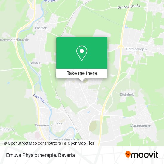 Emuva Physiotherapie map