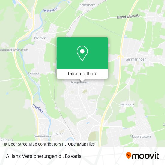 Allianz Versicherungen di map