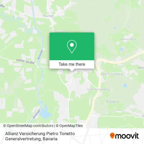 Карта Allianz Versicherung Pietro Tonetto Generalvertretung
