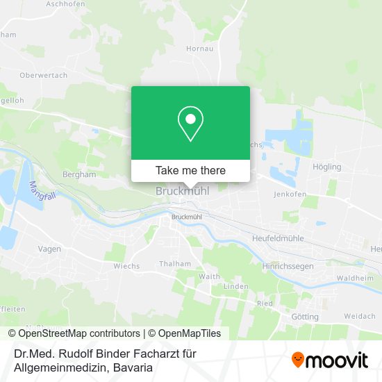 Dr.Med. Rudolf Binder Facharzt für Allgemeinmedizin map