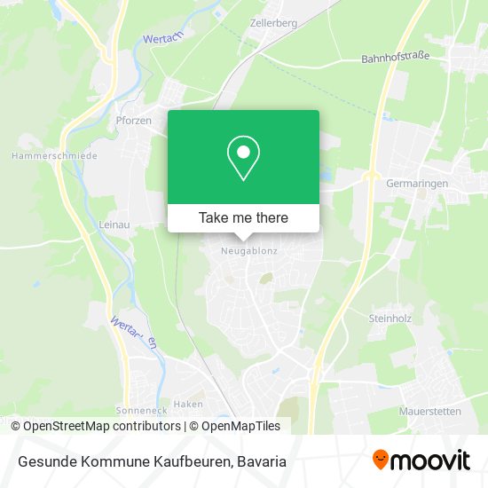 Карта Gesunde Kommune Kaufbeuren