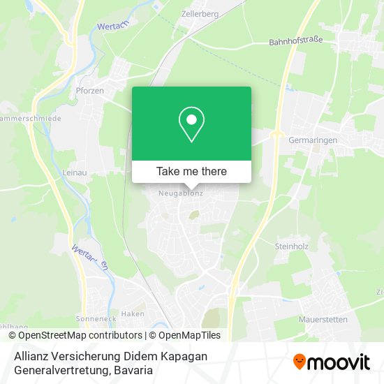 Allianz Versicherung Didem Kapagan Generalvertretung map