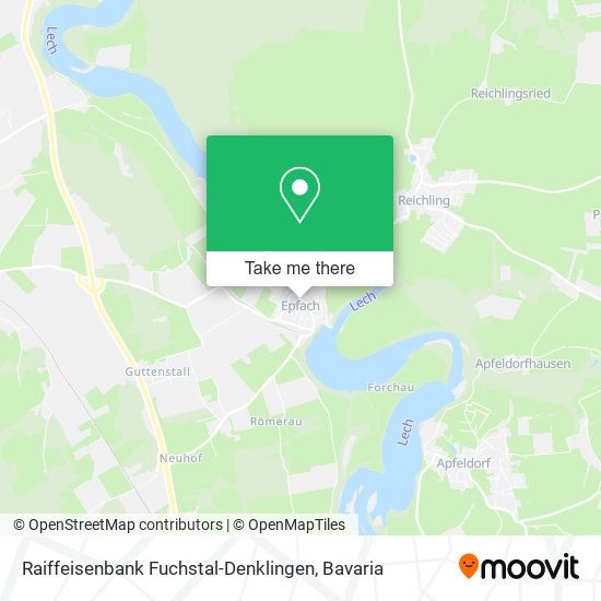 Raiffeisenbank Fuchstal-Denklingen map