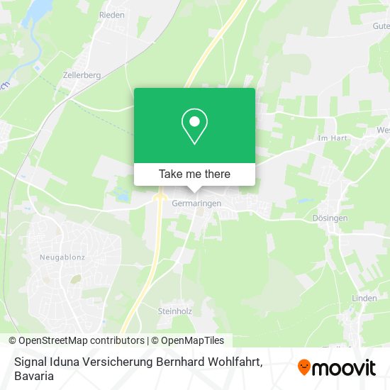 Signal Iduna Versicherung Bernhard Wohlfahrt map