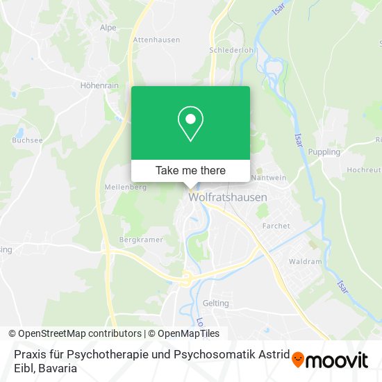 Praxis für Psychotherapie und Psychosomatik Astrid Eibl map