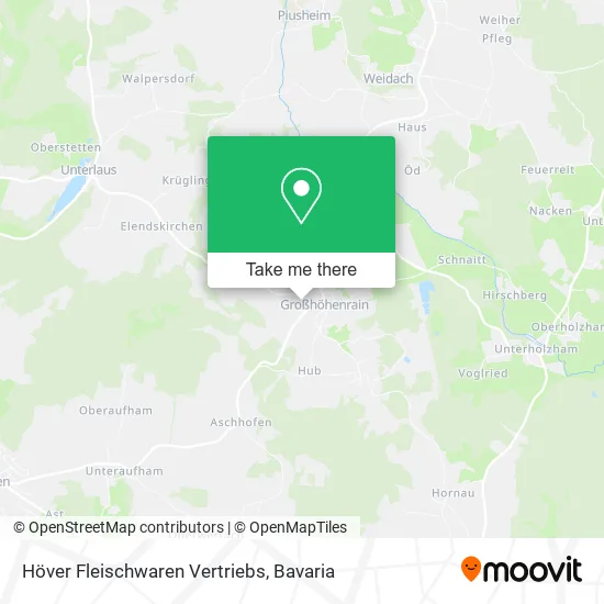 Карта Höver Fleischwaren Vertriebs