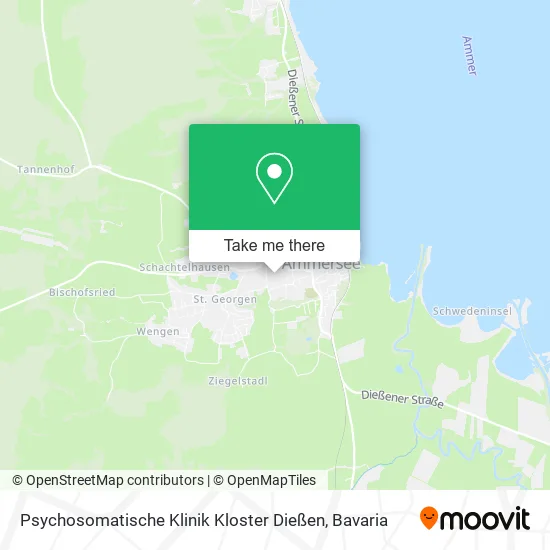 Карта Psychosomatische Klinik Kloster Dießen