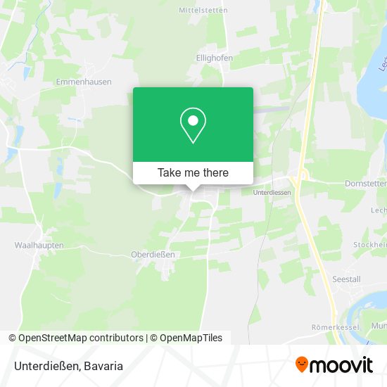 Карта Unterdießen