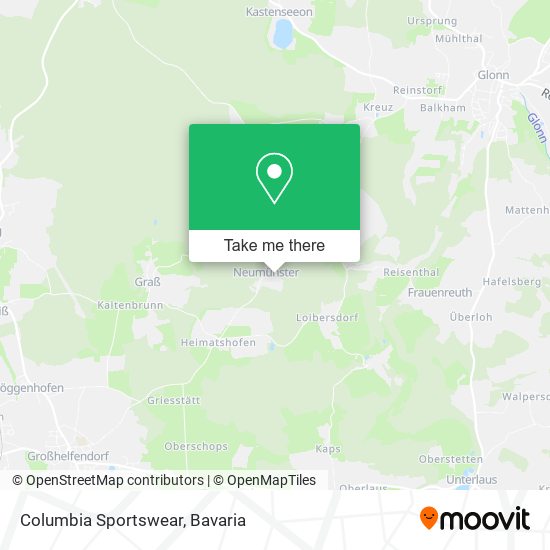 Columbia Sportswear map