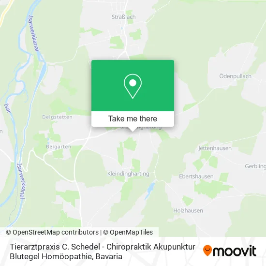 Карта Tierarztpraxis C. Schedel - Chiropraktik Akupunktur Blutegel Homöopathie