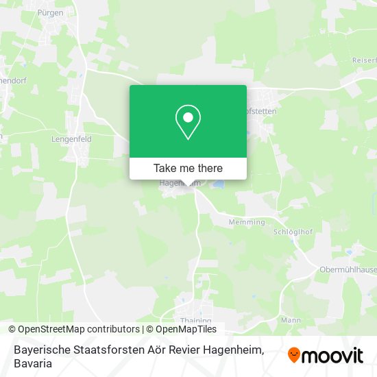 Bayerische Staatsforsten Aör Revier Hagenheim map
