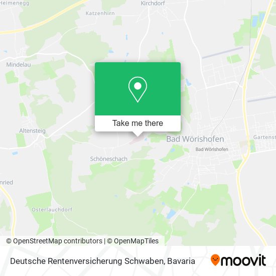 Deutsche Rentenversicherung Schwaben map