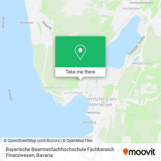 Bayerische Beamtenfachhochschule Fachbereich Finanzwesen map