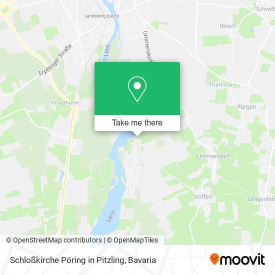 Schloßkirche Pöring in Pitzling map