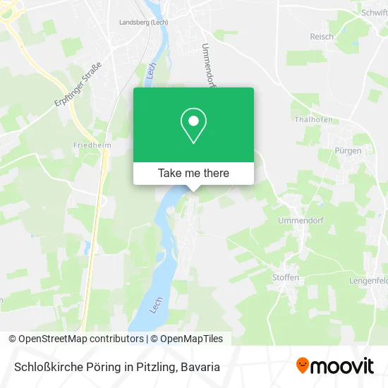 Карта Schloßkirche Pöring in Pitzling