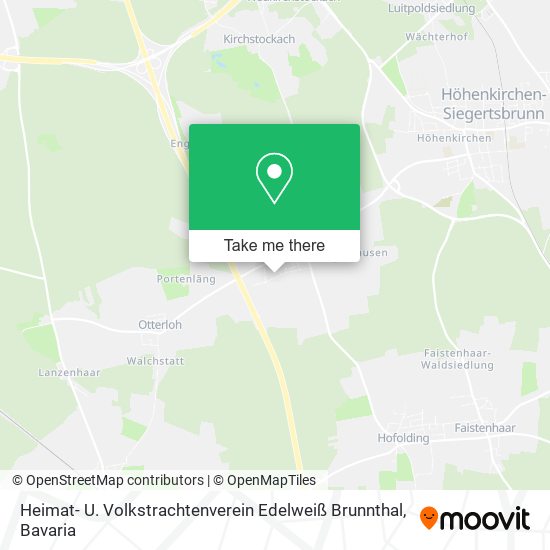 Heimat- U. Volkstrachtenverein Edelweiß Brunnthal map