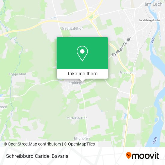 Карта Schreibbüro Caride