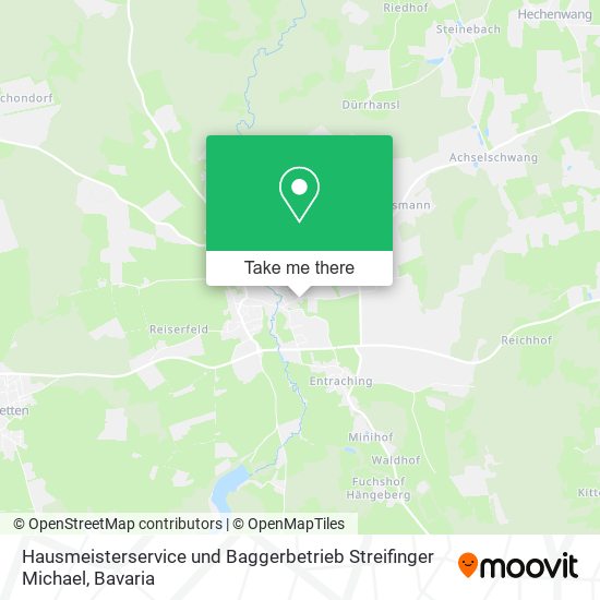 Hausmeisterservice und Baggerbetrieb Streifinger Michael map