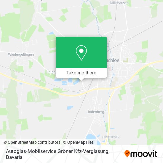 Autoglas-Mobilservice Gröner Kfz-Verglasung map