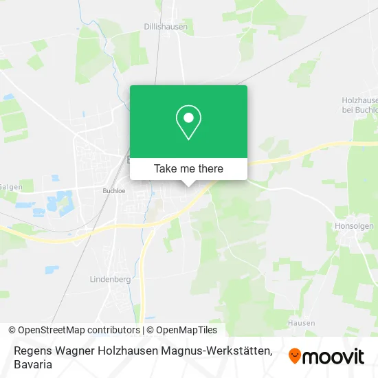 Карта Regens Wagner Holzhausen Magnus-Werkstätten