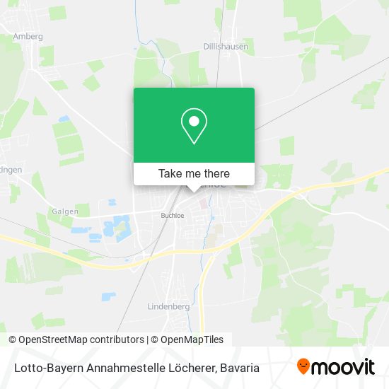 Lotto-Bayern Annahmestelle Löcherer map