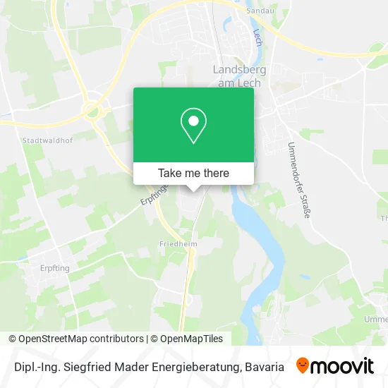 Карта Dipl.-Ing. Siegfried Mader Energieberatung