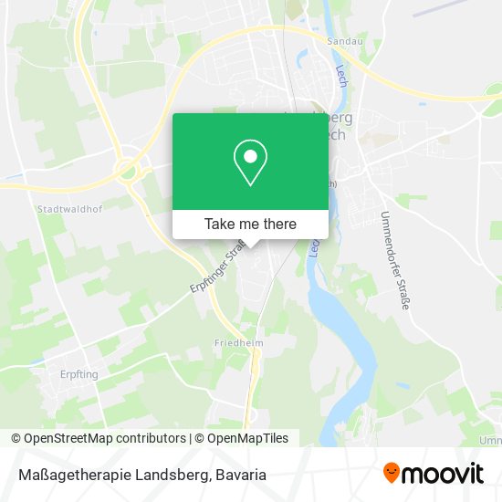 Maßagetherapie Landsberg map