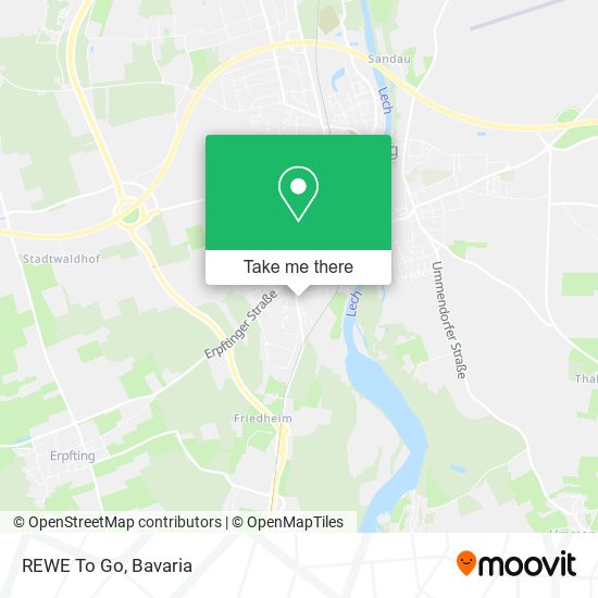 REWE To Go map