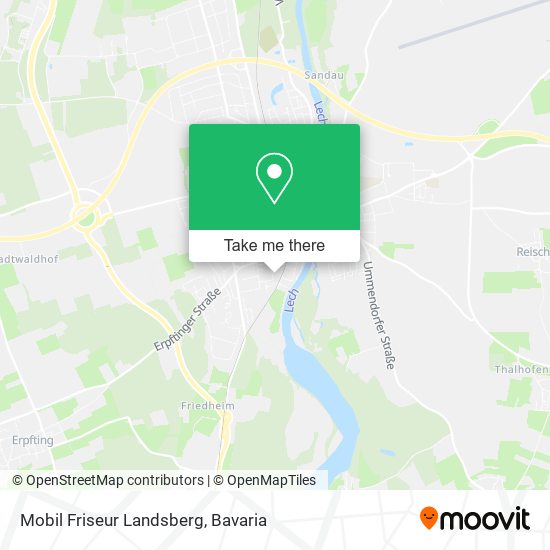 Mobil Friseur Landsberg map