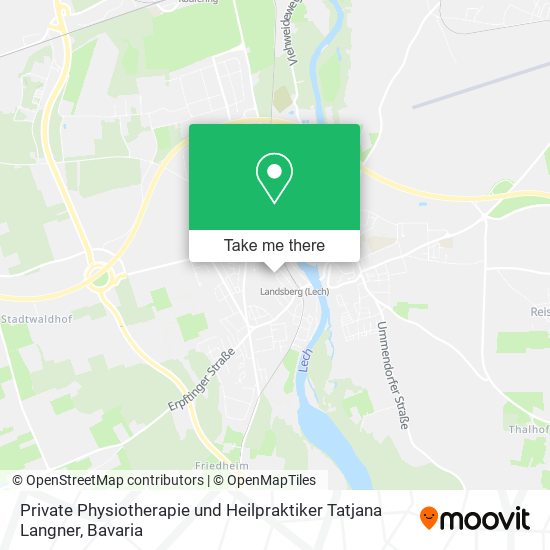 Private Physiotherapie und Heilpraktiker Tatjana Langner map