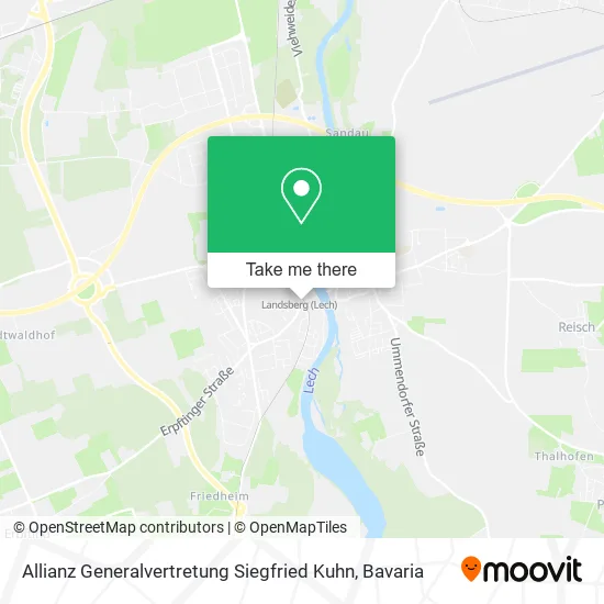 Карта Allianz Generalvertretung Siegfried Kuhn