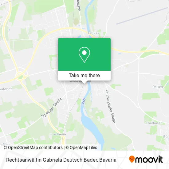 Карта Rechtsanwältin Gabriela Deutsch Bader