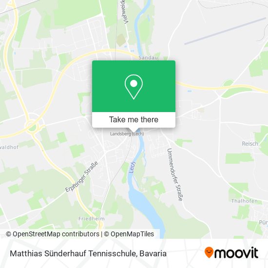 Matthias Sünderhauf Tennisschule map