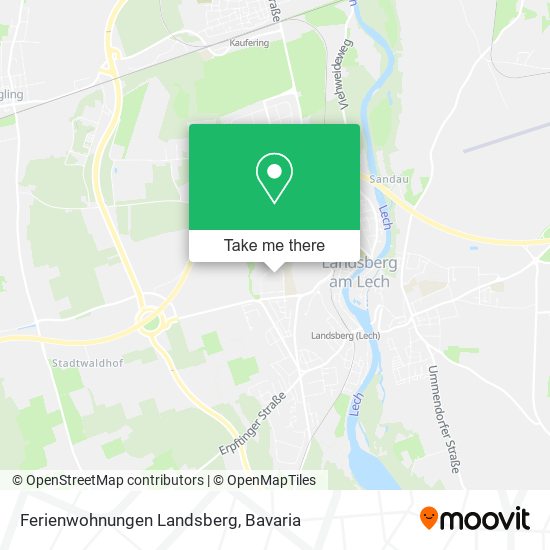 Ferienwohnungen Landsberg map