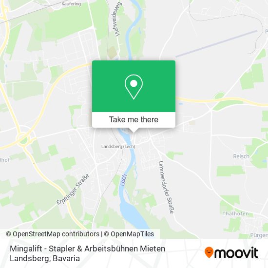 Карта Mingalift - Stapler & Arbeitsbühnen Mieten Landsberg