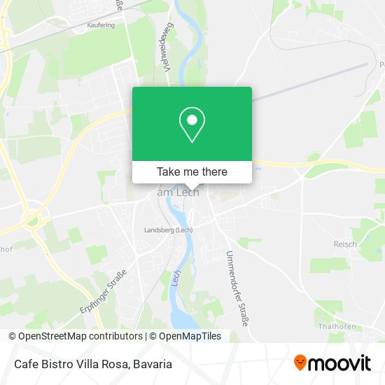 Cafe Bistro Villa Rosa map