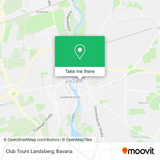 Club Tours Landsberg map