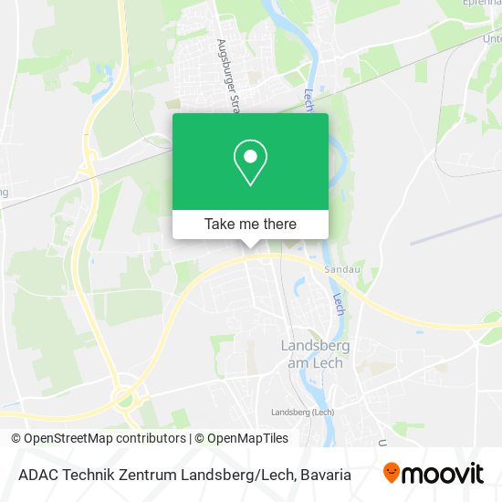 Карта ADAC Technik Zentrum Landsberg / Lech