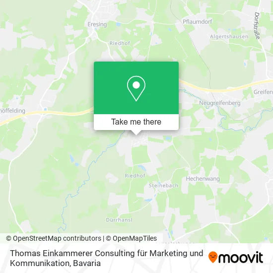 Карта Thomas Einkammerer Consulting für Marketing und Kommunikation