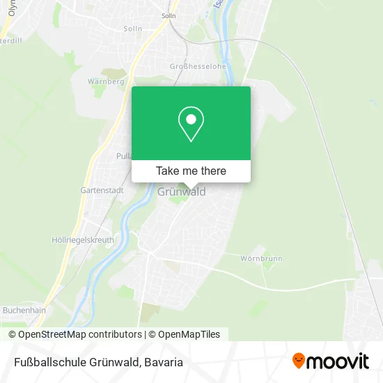 Карта Fußballschule Grünwald