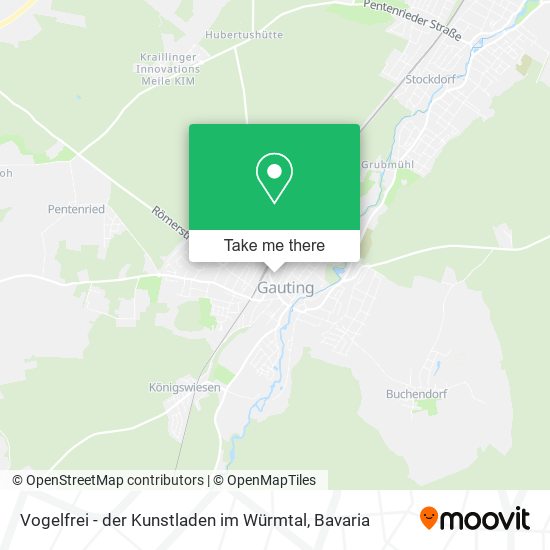 Карта Vogelfrei - der Kunstladen im Würmtal