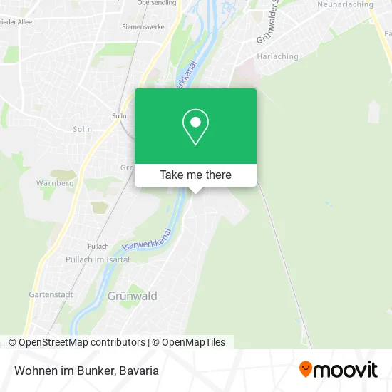 Карта Wohnen im Bunker