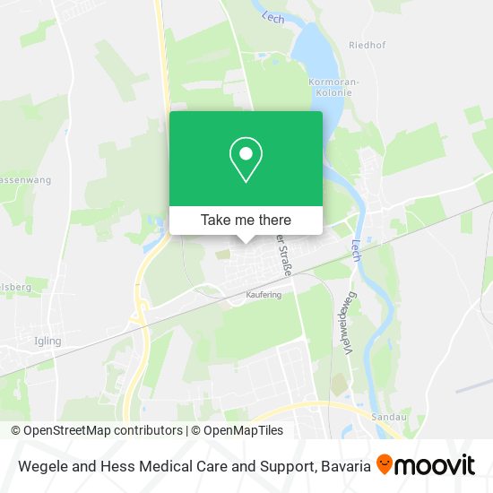 Wegele and Hess Medical Care and Support map