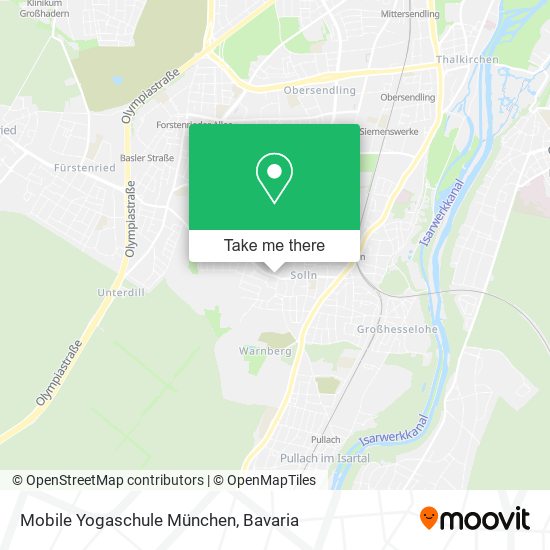 Mobile Yogaschule München map