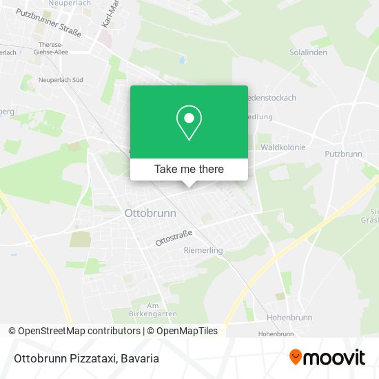 Ottobrunn Pizzataxi map