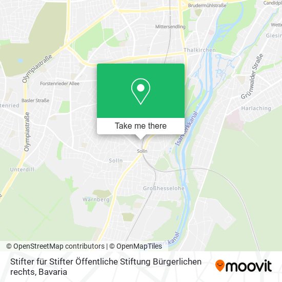 Stifter für Stifter Öffentliche Stiftung Bürgerlichen rechts map